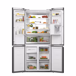 Haier Cube 83 Serie 7 HCW7819EHMP frigo américain Pose libre 536 L E Platine, Acier inoxydable
