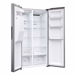 Haier SBS 90 Serie 3 HSR3918EIMP frigo américain Pose libre 515 L E Platine, Acier inoxydable - Vue supplémentaire 6
