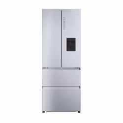 Haier FD 70 Serie 5 HFR5719EWMG, Pose libre, Porte française, Argent, Tactile, Sur la porte, Verre