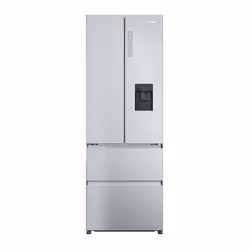 Haier FD 70 Serie 5 HFR5720EWMG, Pose libre, Porte française, Argent, Tactile, Sur la porte, Verre
