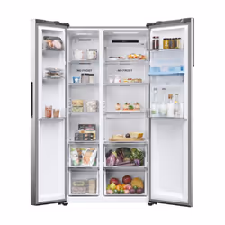 Haier SBS 90 Serie 5 HSR5918DWMP frigo américain Pose libre 521 L D Platine, Acier inoxydable - Vue supplémentaire 2