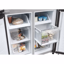 Haier Cube 83 Serie 3 HCR3818ENMM Réfrigérateur Américain 4 Portes 467 L Inox - Vue supplémentaire 8