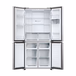 Haier Cube 83 Serie 3 HCR3818EWMM frigo américain Pose libre 463 L E Platine, Acier inoxydable