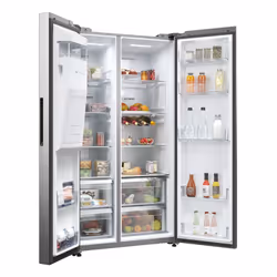 Haier SBS 90 Serie 5 HSW59F18EIMM Réfrigérateur Américain 601 L Inox - Vue supplémentaire 5