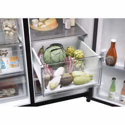 Haier SBS 90 Serie 5 HSW59F18EIPT frigo américain Pose libre 601 L E Noir - Vue supplémentaire 14