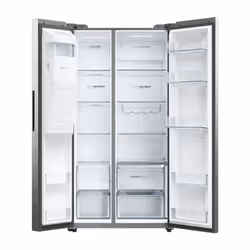 Haier SBS 90 Serie 5 HSW59F18DIMM frigo américain Pose libre 601 L D Platine, Acier inoxydable