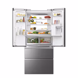 Haier FD 83 Serie 7 HFW537EP frigo américain Pose libre 537 L E Platine, Acier inoxydable