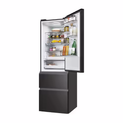 Haier 3D 60 Serie 5 HTW5618DNPT réfrigérateur-congélateur Pose libre 360 L D Noir - Vue supplémentaire 8