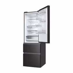 Haier 3D 60 Serie 5 HTW5618DNPT réfrigérateur-congélateur Pose libre 360 L D Noir - Vue supplémentaire 9