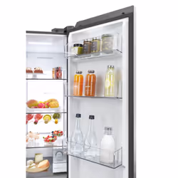 Haier SBS 90 Serie 5 HSW79F18CIMM frigo américain Pose libre 601 L C Platine, Acier inoxydable - Vue supplémentaire 14