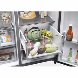 Haier SBS 90 Serie 5 HSW79F18CIMM frigo américain Pose libre 601 L C Platine, Acier inoxydable - Vue supplémentaire 17
