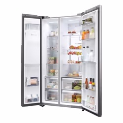 Haier SBS 90 Serie 5 HSW79F18CIMM frigo américain Pose libre 601 L C Platine, Acier inoxydable - Vue supplémentaire 8