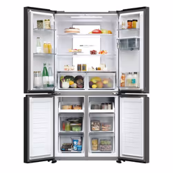 Haier Cube 83 Serie 7 HCR7818DWPT frigo américain Pose libre 467 L D Noir