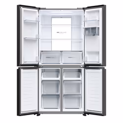 Haier Cube 83 Serie 7 HCR7818DWPT frigo américain Pose libre 467 L D Noir