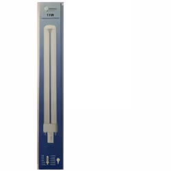 Ampoule à économie d'énergie d'environ 80% - Longueur = 23,7cm - longue durée - G23 - 11W = 60W - 50hz 155mA 230V.