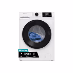 Hisense WF1G7021BW, Charge avant, 7 kg, B, 74 dB, 1200 tr/min, B