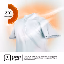 Hisense DHQE900UWDC sèche-linge Pose libre Charge avant 9 kg Blanc - Vue supplémentaire 2