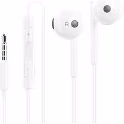Huawei AM115, Avec fil, Appels/Musique, Casque, Blanc