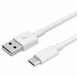 Huawei 4071263, 1 m, USB A, USB C, USB 2.0, Mâle/Mâle, Blanc