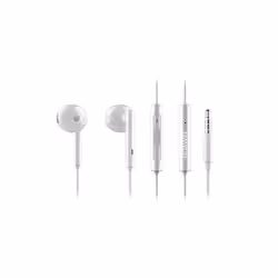 Huawei AM116, Avec fil, Appels/Musique, Casque, Argent, Blanc