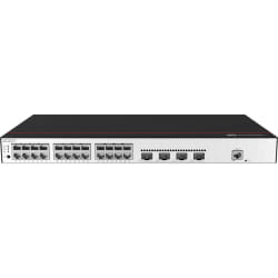 Huawei CloudEngine S5735-L24P4S-A-V2 Géré L3 Gigabit Ethernet (10/100/1000) Connexion Ethernet, supportant l'alimentation via ce port (PoE) 1U Noir, Argent