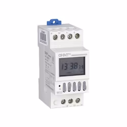 Horloge NKG3 220/230Vac 16A 2 modules Chint - Minuterie numérique - Programmation hebdomadaire et astronomique (ortho/occasio ...