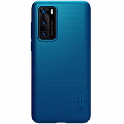 Coque de téléphone - Nillkin - Super Frosted Shield - Huawei P40 - Bleu paon - Protection chocs