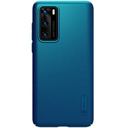 Coque de téléphone - Nillkin - Super Frosted Shield - Huawei P40 - Bleu paon - Protection chocs