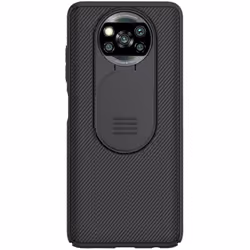 Coque - NILLKIN - CamShield - Xiaomi Poco X3 (Pro) - Noir - Antidérapante - Rigide