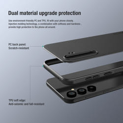 Coque - Nillkin - Super Frosted Shield Pro - Noir - Compatible Samsung Galaxy S24 FE - Rigide