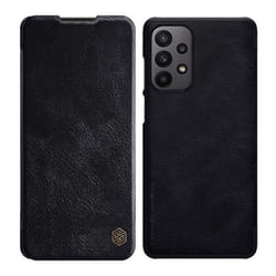 Coque pour iPhone 16 Pro Max Qin Prop Plain Leather Case - Nillkin - BlackActive