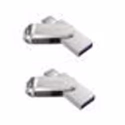 2PCS Clé USB à double connectique ( USB Type-C et USB Type-A) SanDisk Ultra Luxe 32Go pour les appareils USB Type-C argenté ( ...