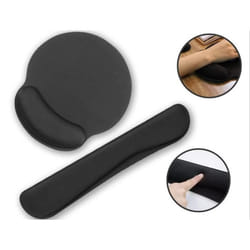Qumox Tapis de Souris Ergonomique and Repose Poignet Clavier Poignet Support Base Antidérapant pour Ordinateur Portable
