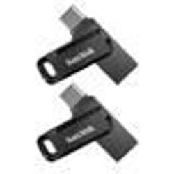 2PCS Clé USB à double connectique ( USB Type-C et USB Type-A) SanDisk Ultra 32Go pour les appareils USB Type-C