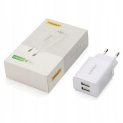 CHARGEUR RAPIDE 2x USB POUR TÉLÉPHONE TABLETTE UNIVERSEL 2.4A PISEN