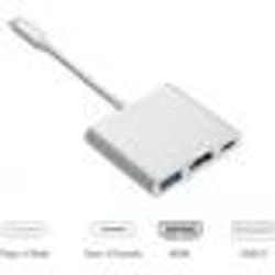 Adaptateur USB-C vers HDMI - Apple - 4K - USB 3.0 - Compatible Macbook - Gris