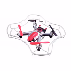 Alpha Group Voice Command Drone, 4 rotors, 30 m, Rouge, Blanc