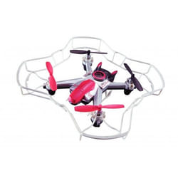 Alpha Group Voice Command Drone 4 rotors Quadcoptère Rouge, Blanc
