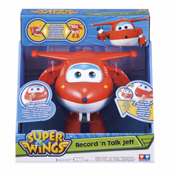 Alpha Group Jett Transformable "Record'n'Talk", 3 an(s), Super Wings, Rouge, Plastique