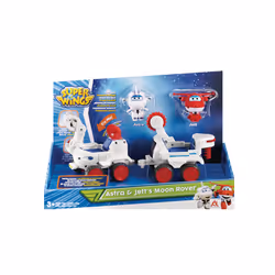 Alpha Group Véh Connect Astra &amp; Jett, 3 an(s), Super Wings, Multicolore, Plastique