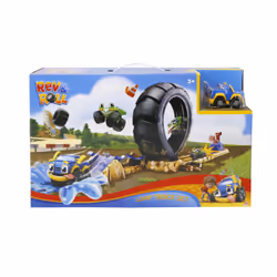 Alpha Group Playset Piste Loop Track Set +1 véh, 3 an(s), Rev & Roll, Multicolore