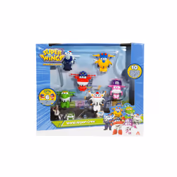 Alpha Group Coffret 6 fig transformables 5cm S3, 3 an(s), Super Wings, Multicolore, Plastique