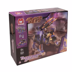 Alpha Group Véhicule transform 2 en 1 Deserteon, Jeu de construction, 5 an(s), Plastique, 413 pièce(s), 670 g