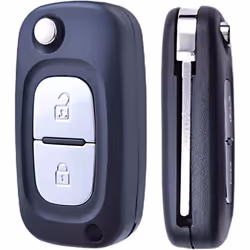 Coque Clé Télécommande Pliable Compatible avec Renault Clio 3 Kangoo Master Modus Trafic Twingo avec Lame Vierge VA2