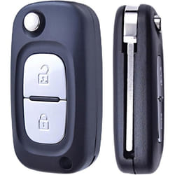 Coque Clé Télécommande Pliable Compatible avec Renault Clio 3 Kangoo Master Modus Trafic Twingo avec Lame Vierge VA2