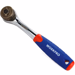 3/8" double drive ratchet. poignée ergonomique recouverte de caoutchouc. technologie brevetée dual drive, deux fois plus rapi ...