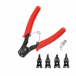 Pinces À Bec Interchangeable À Circlips Workpro 4 En 1. Antioxyde, Oxyde Noir. Prise Confortable. Têtes De Pinces 4 En 1