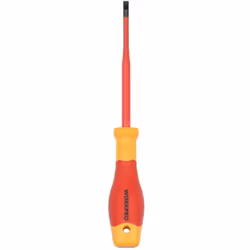 Tournevis plat isolé vde 0,8 x 4 x 100mm. Approuvé pour 1 000 V AC • Fabriqué selon EN/IEC 60900, Chaque article et outil est ...