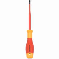Tournevis plat isolé vde 1 x 5,5 x 125mm. Homologué pour 1 000 V ac • Fabriqué conformément à la norme EN/IEC 60900, chaque a ...