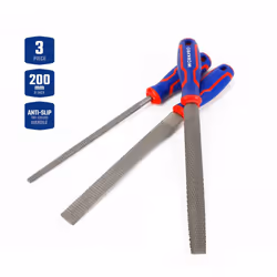 Set deof 3 limes de 200mm (8") workpro. 45 acier traité thermiquement est plus résistant à l'usure. poignée ergonomique, conf ...